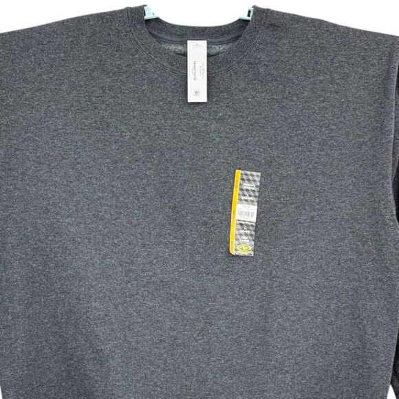 Athletic Works Mens Fleece Pullover Gray Sweatshirt L 42-44 Moisture Wicking NWT - Picture 3 of 10